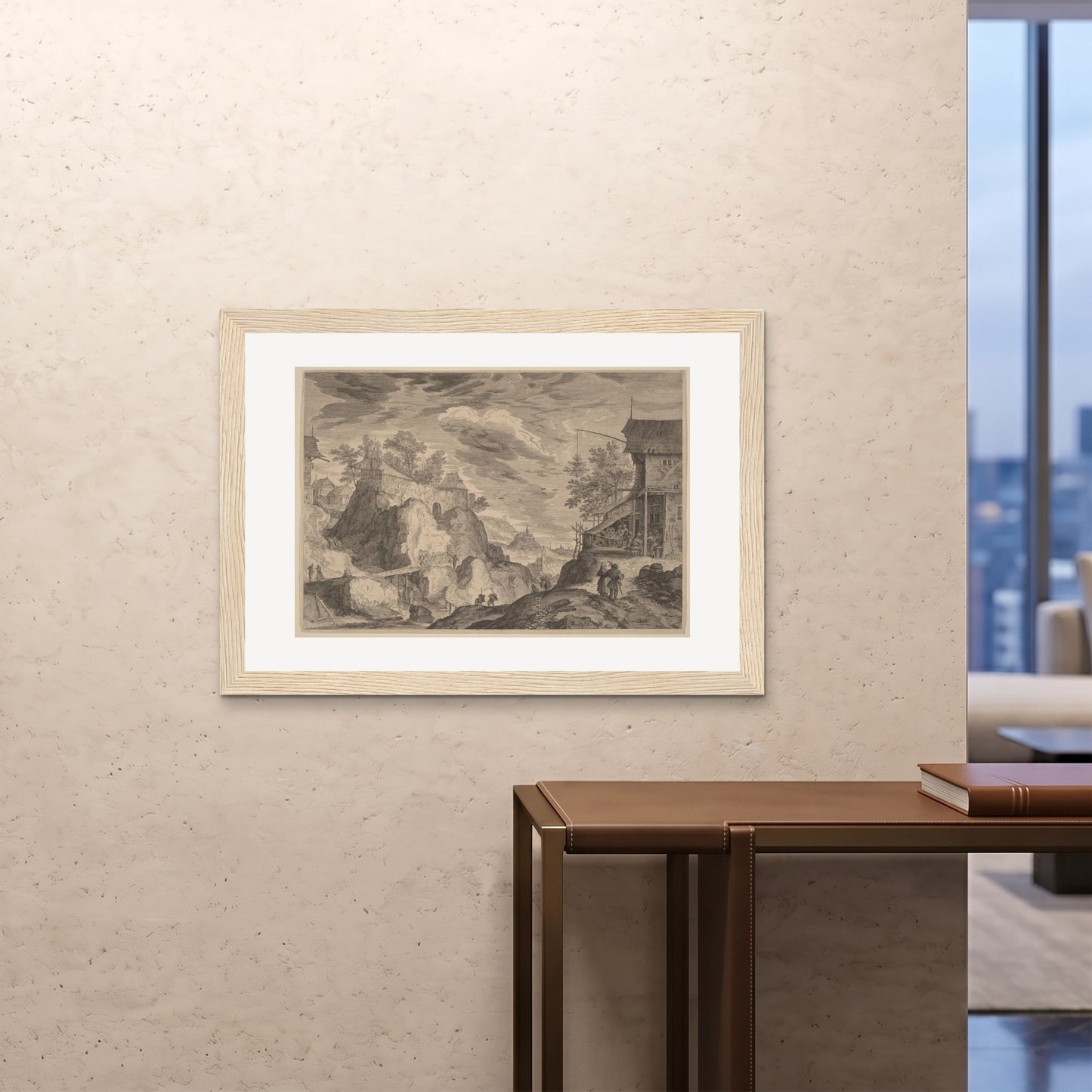 Orlonzo - FRAMED PRINT WOOD 10070cm4028 ROOM