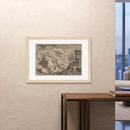 Orlonzo - FRAMED PRINT WOOD 10070cm4028 ROOM