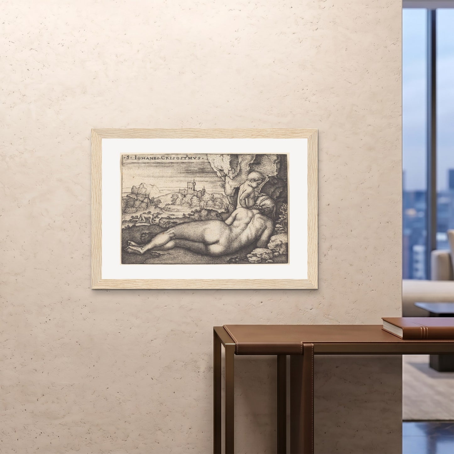Orlonzo - FRAMED PRINT WOOD 10070cm4028 ROOM