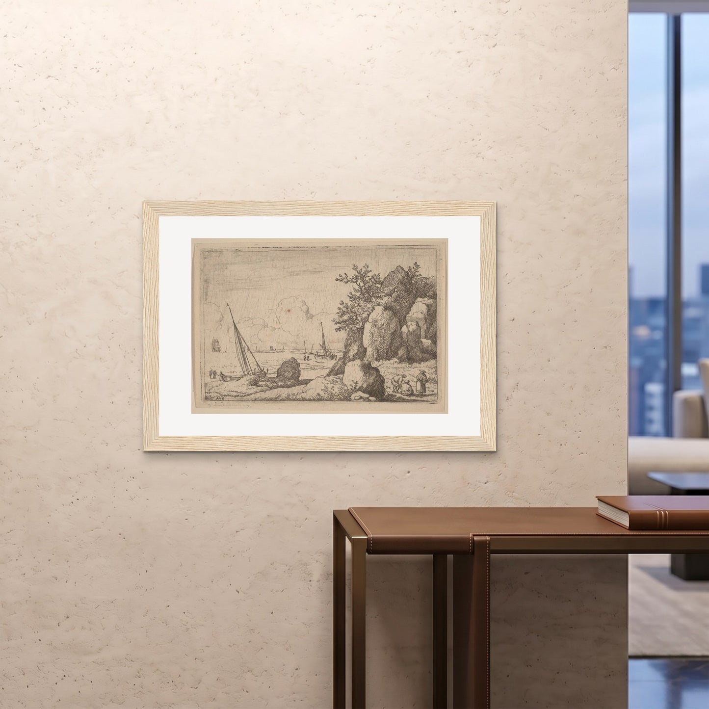 Orlonzo - FRAMED PRINT WOOD 10070cm4028 ROOM