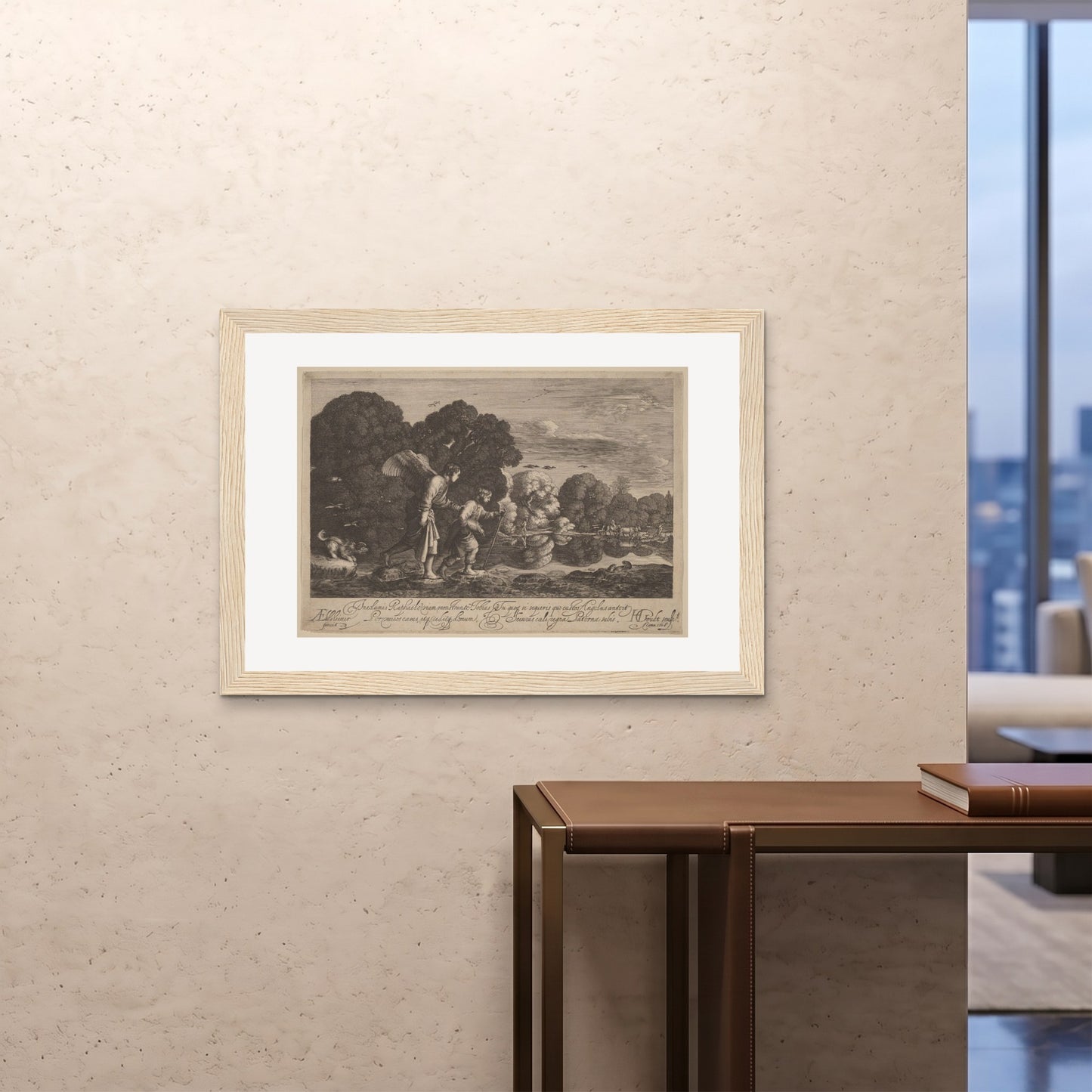 Orlonzo - FRAMED PRINT WOOD 10070cm4028 ROOM