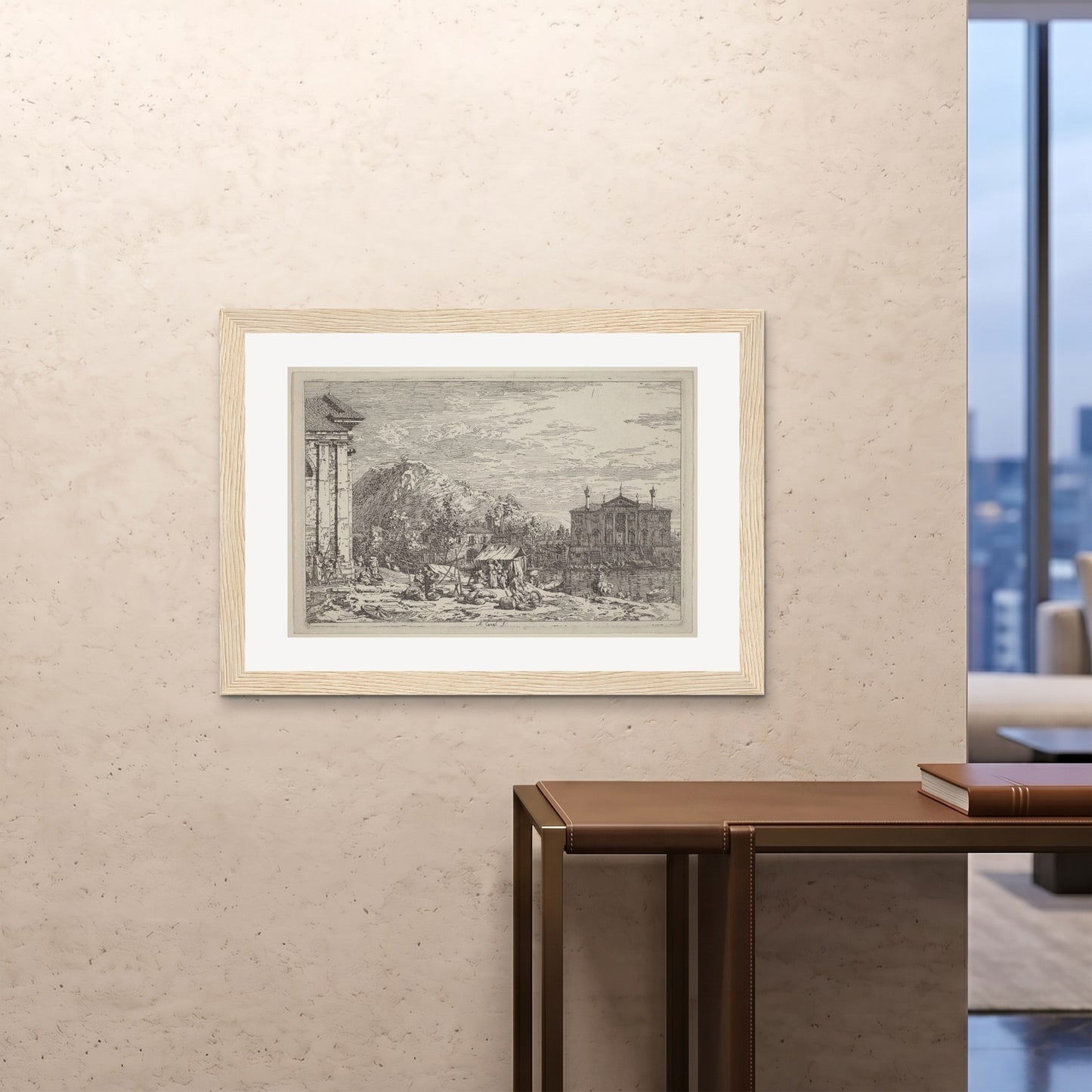 Orlonzo - FRAMED PRINT WOOD 10070cm4028 ROOM