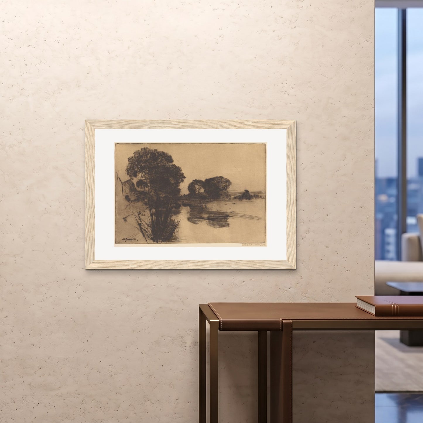 Orlonzo - FRAMED PRINT WOOD 10070cm4028 ROOM