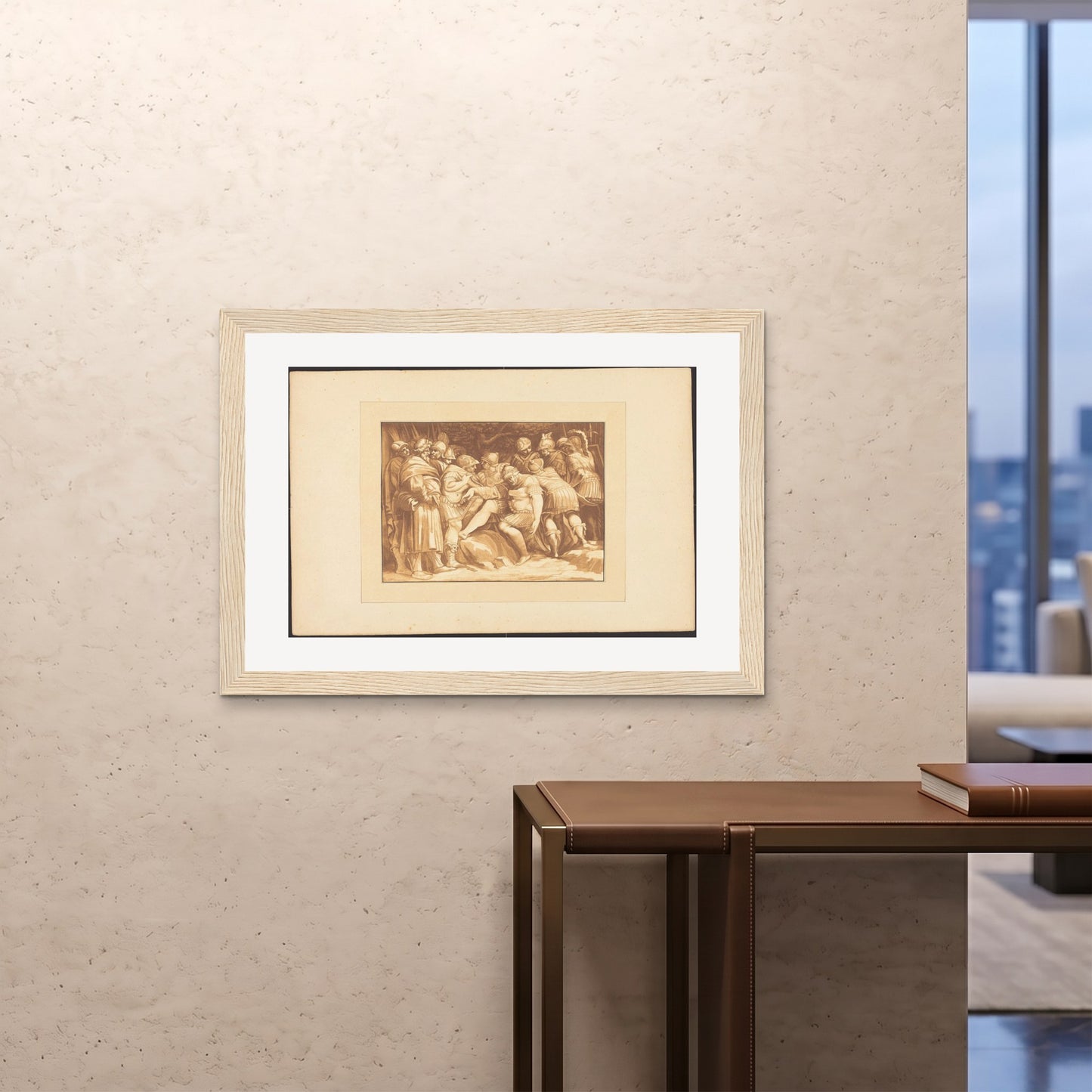 Orlonzo - FRAMED PRINT WOOD 10070cm4028 ROOM