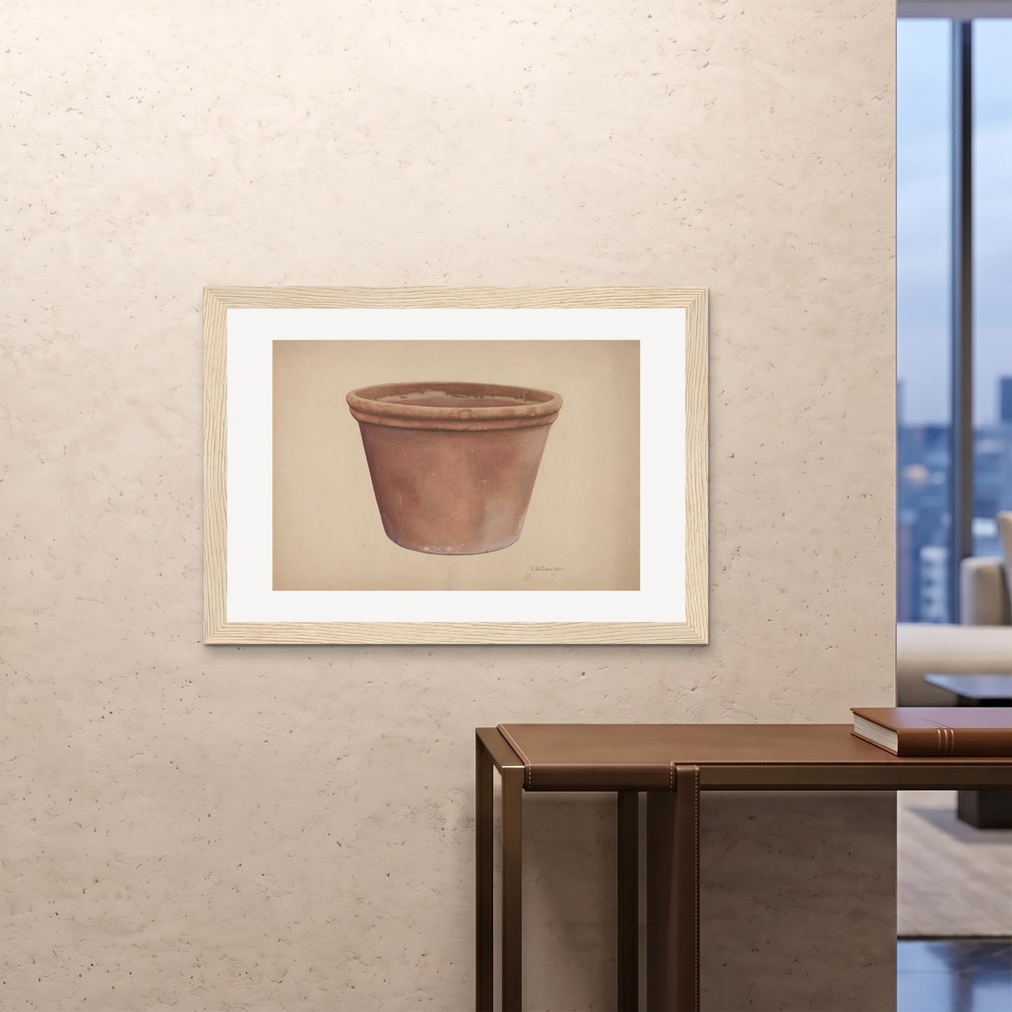 Orlonzo - FRAMED PRINT WOOD 10070cm4028 ROOM