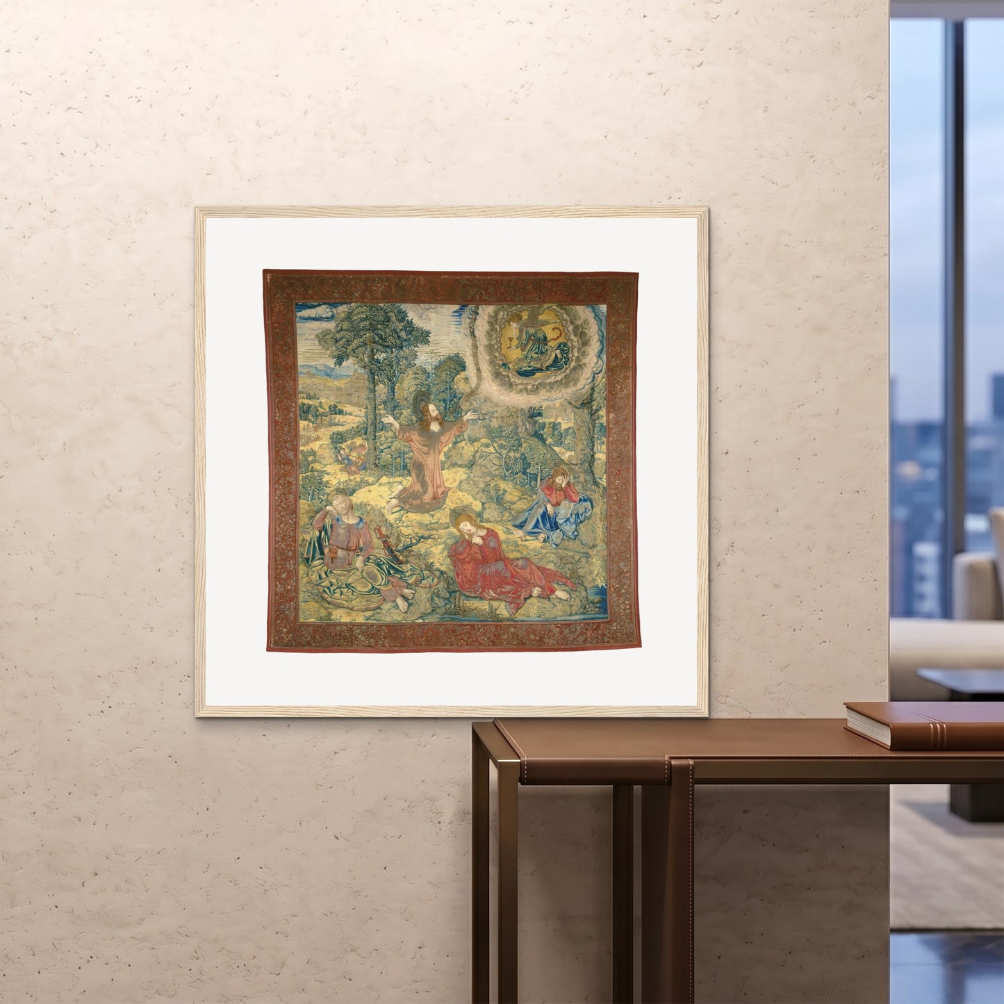 Orlonzo - FRAMED PRINT WOOD 100x100cm40x40 ROOM