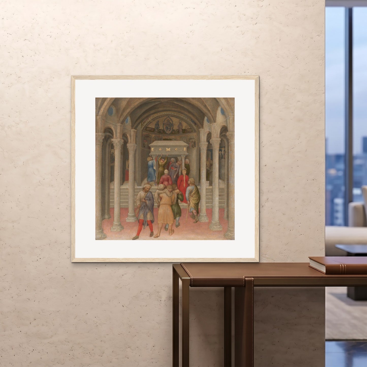 Orlonzo - FRAMED PRINT WOOD 100x100cm40x40 ROOM