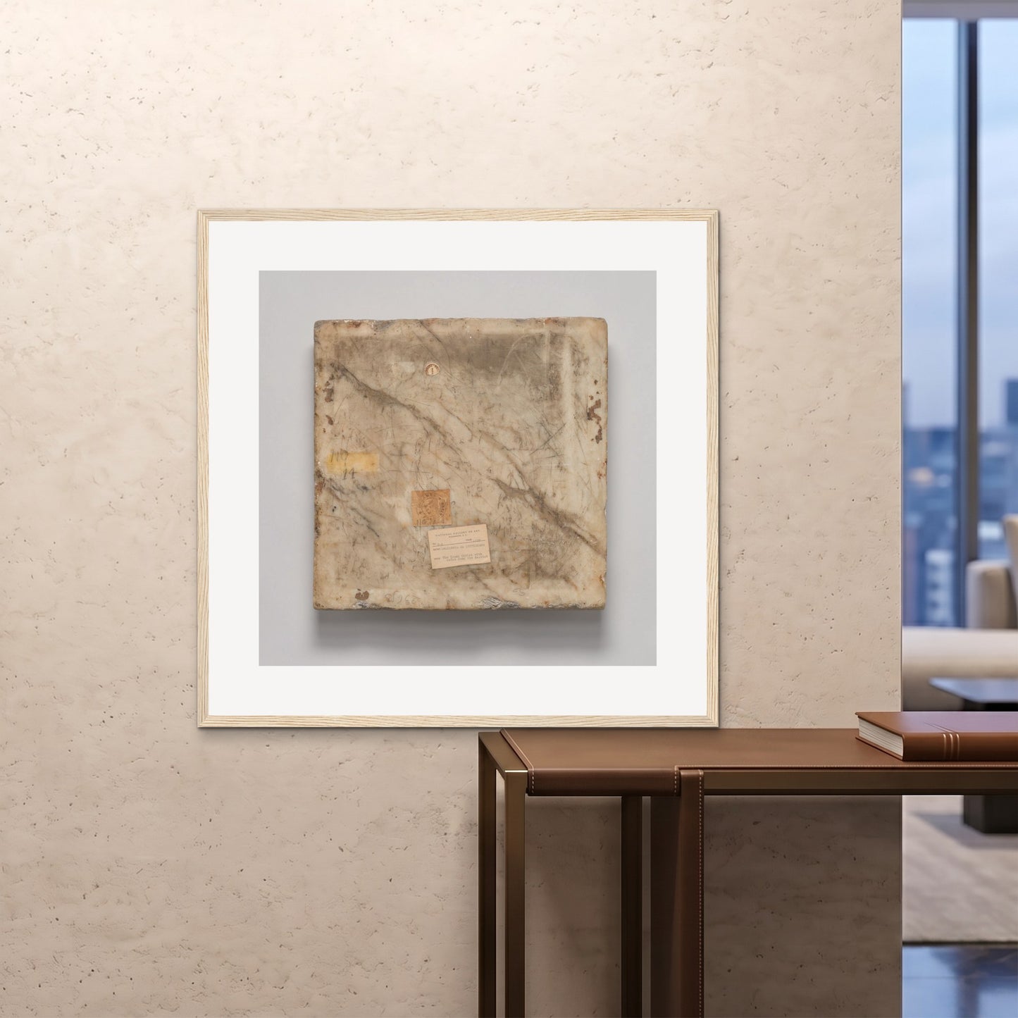Orlonzo - FRAMED PRINT WOOD 100x100cm40x40 ROOM