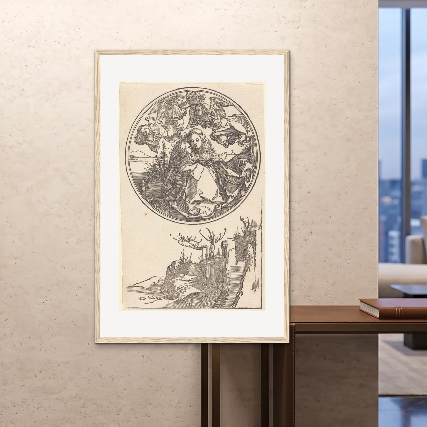 Orlonzo - FRAMED PRINT WOOD 100x150cm40x60 ROOM