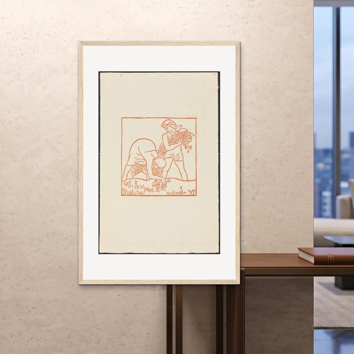Orlonzo - FRAMED PRINT WOOD 100x150cm40x60 ROOM