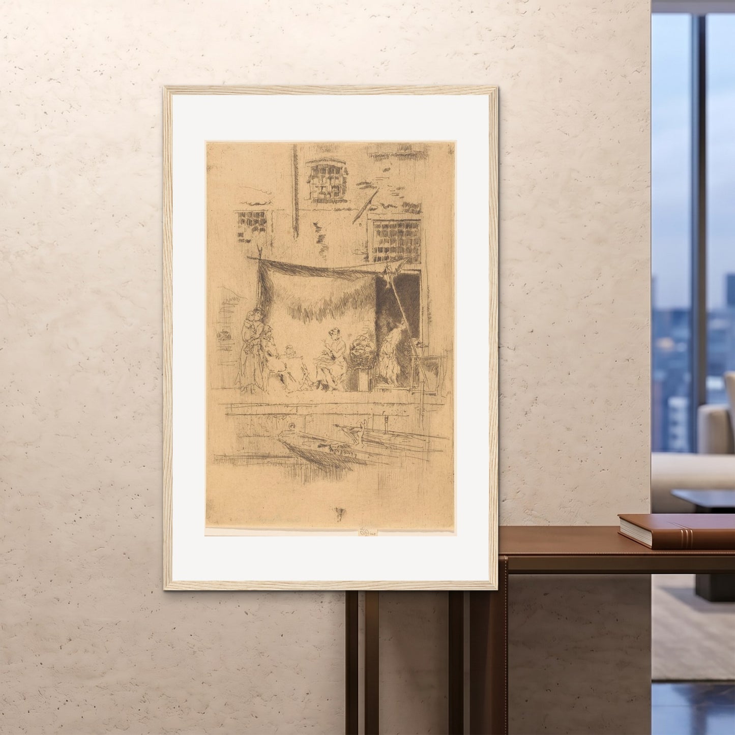 Orlonzo - FRAMED PRINT WOOD 100x150cm40x60 ROOM