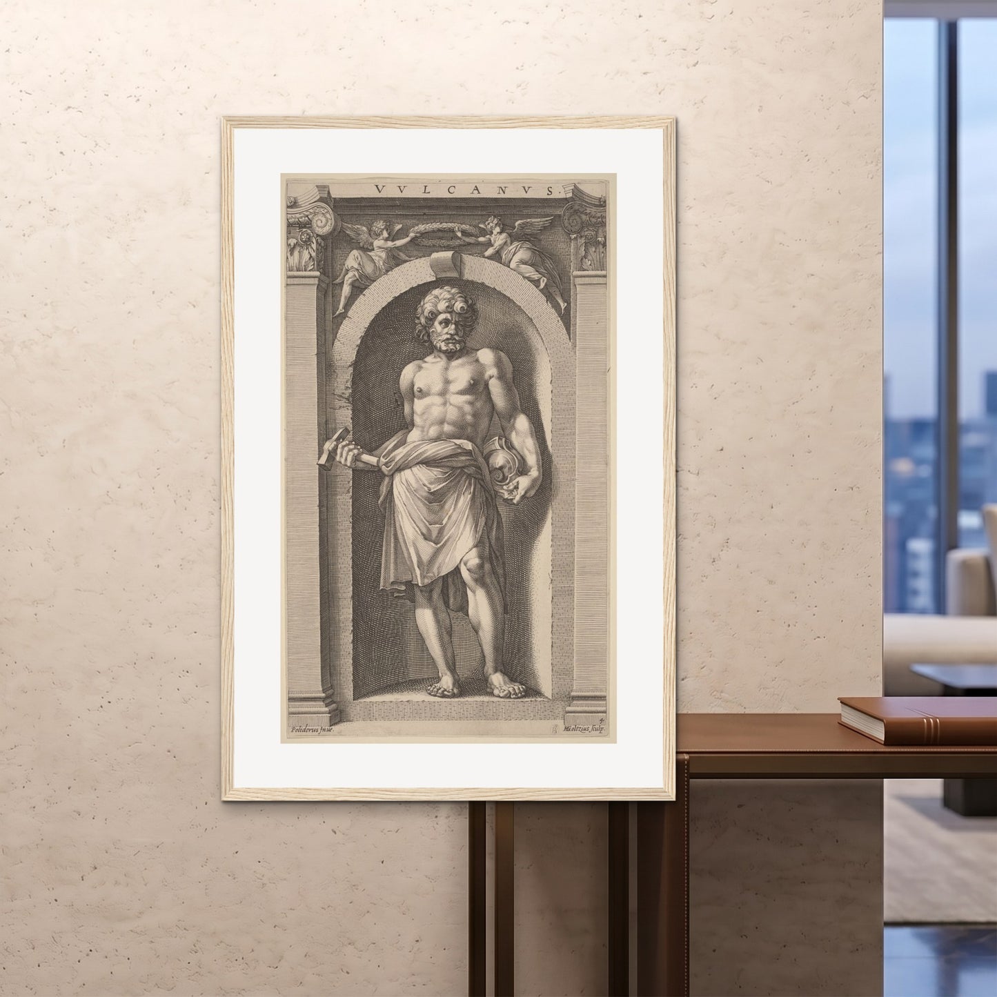 Orlonzo - FRAMED PRINT WOOD 100x150cm40x60 ROOM
