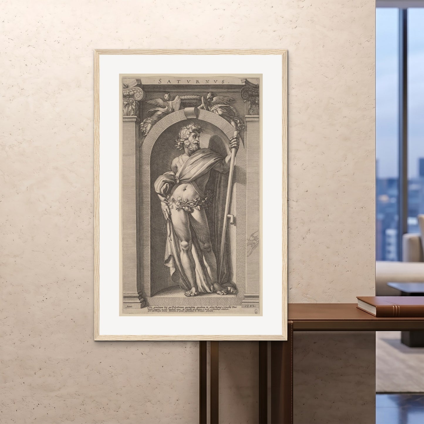Orlonzo - FRAMED PRINT WOOD 100x150cm40x60 ROOM