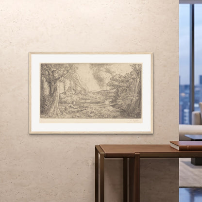 Orlonzo - FRAMED PRINT WOOD 12080cm4832 ROOM