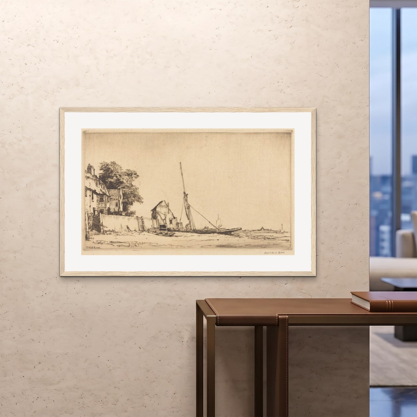 Orlonzo - FRAMED PRINT WOOD 12080cm4832 ROOM