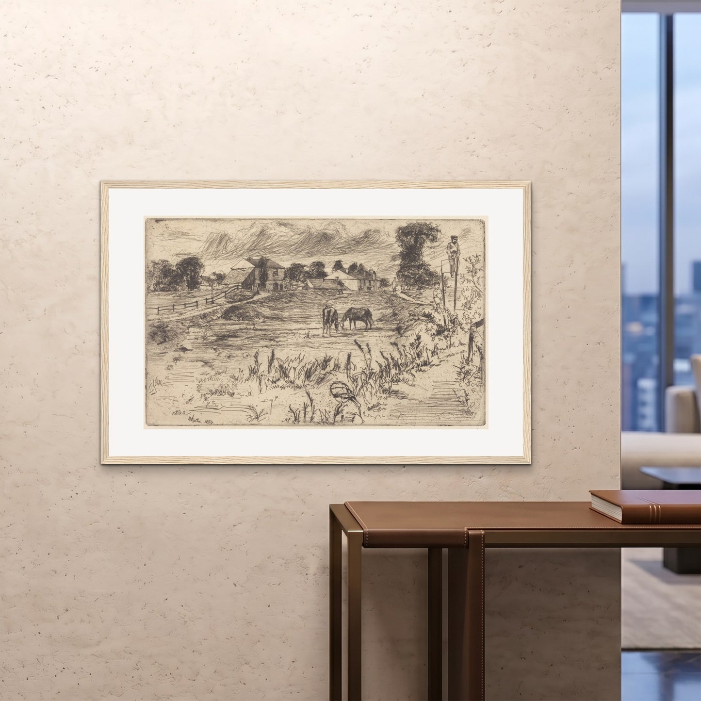 Orlonzo - FRAMED PRINT WOOD 12080cm4832 ROOM