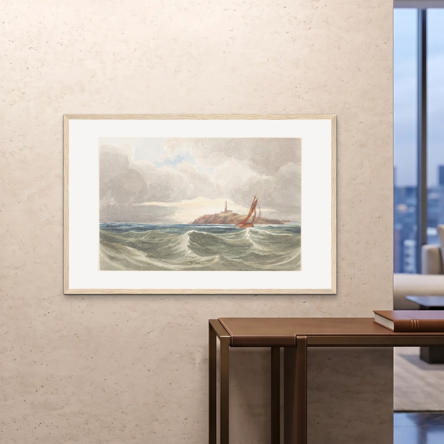 Orlonzo - FRAMED PRINT WOOD 12080cm4832 ROOM