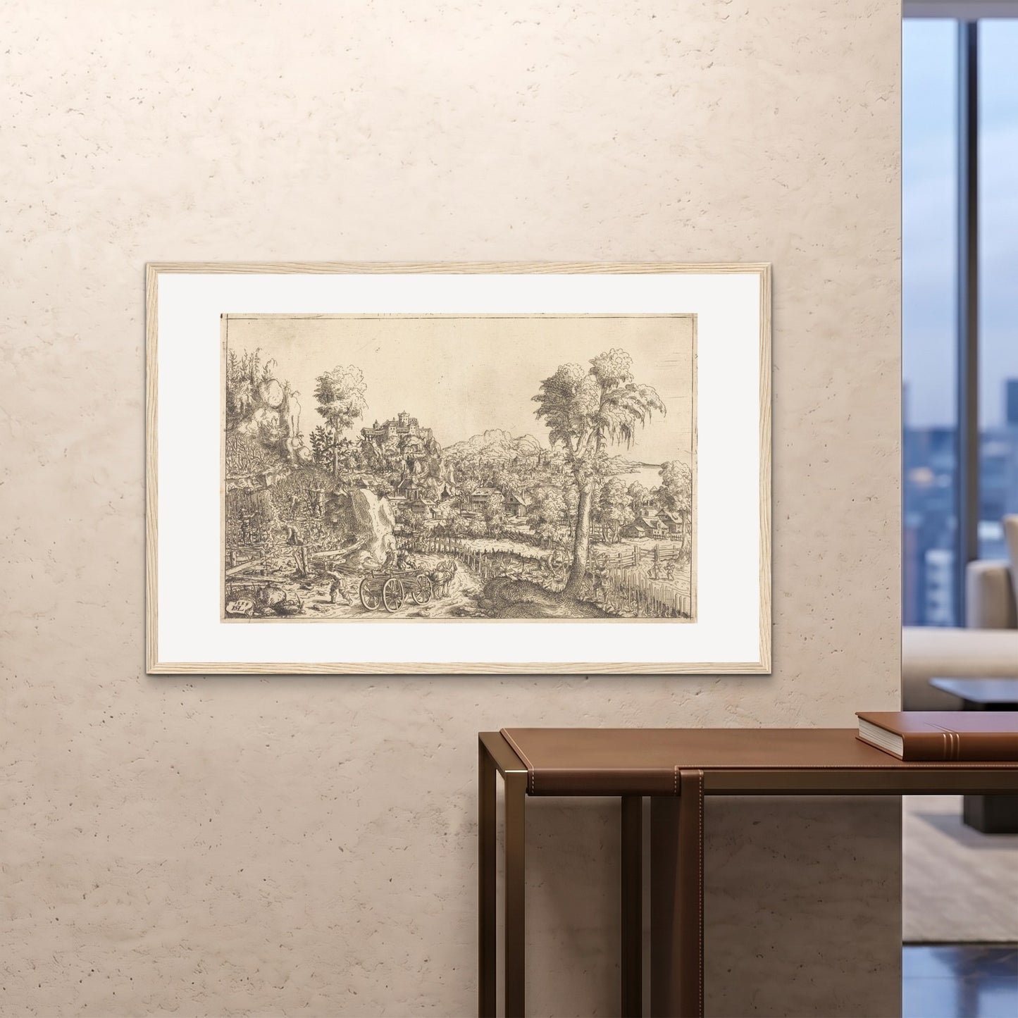 Orlonzo - FRAMED PRINT WOOD 12080cm4832 ROOM