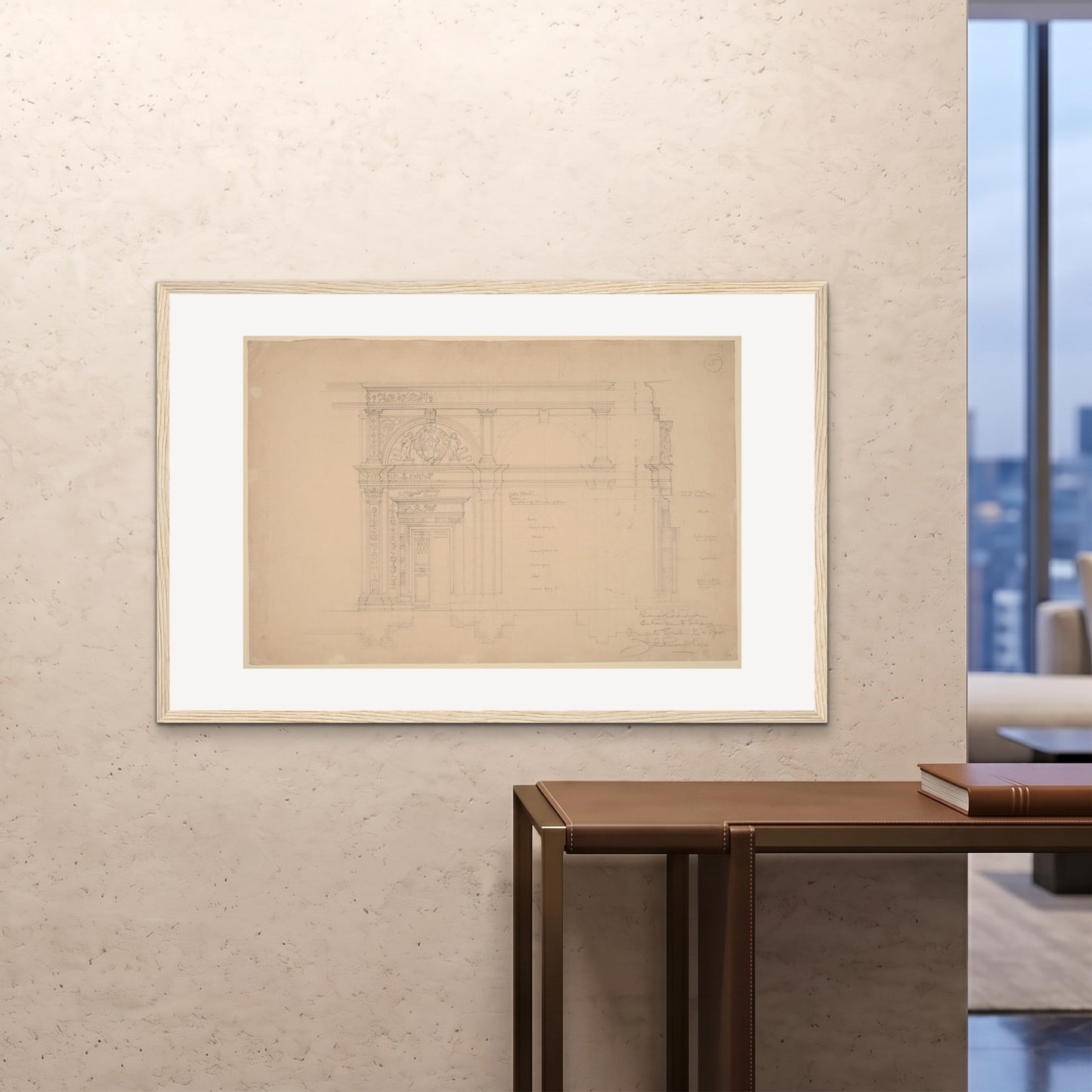 Orlonzo - FRAMED PRINT WOOD 12080cm4832 ROOM