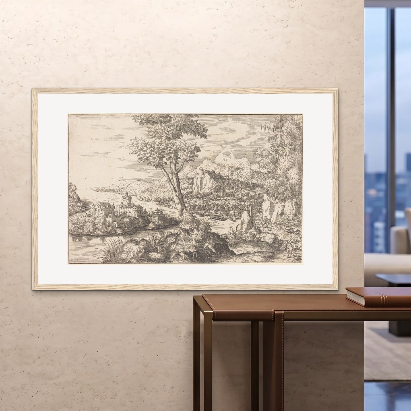 Orlonzo - FRAMED PRINT WOOD 150100cm6040 ROOM