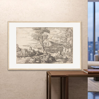 Orlonzo - FRAMED PRINT WOOD 150100cm6040 ROOM