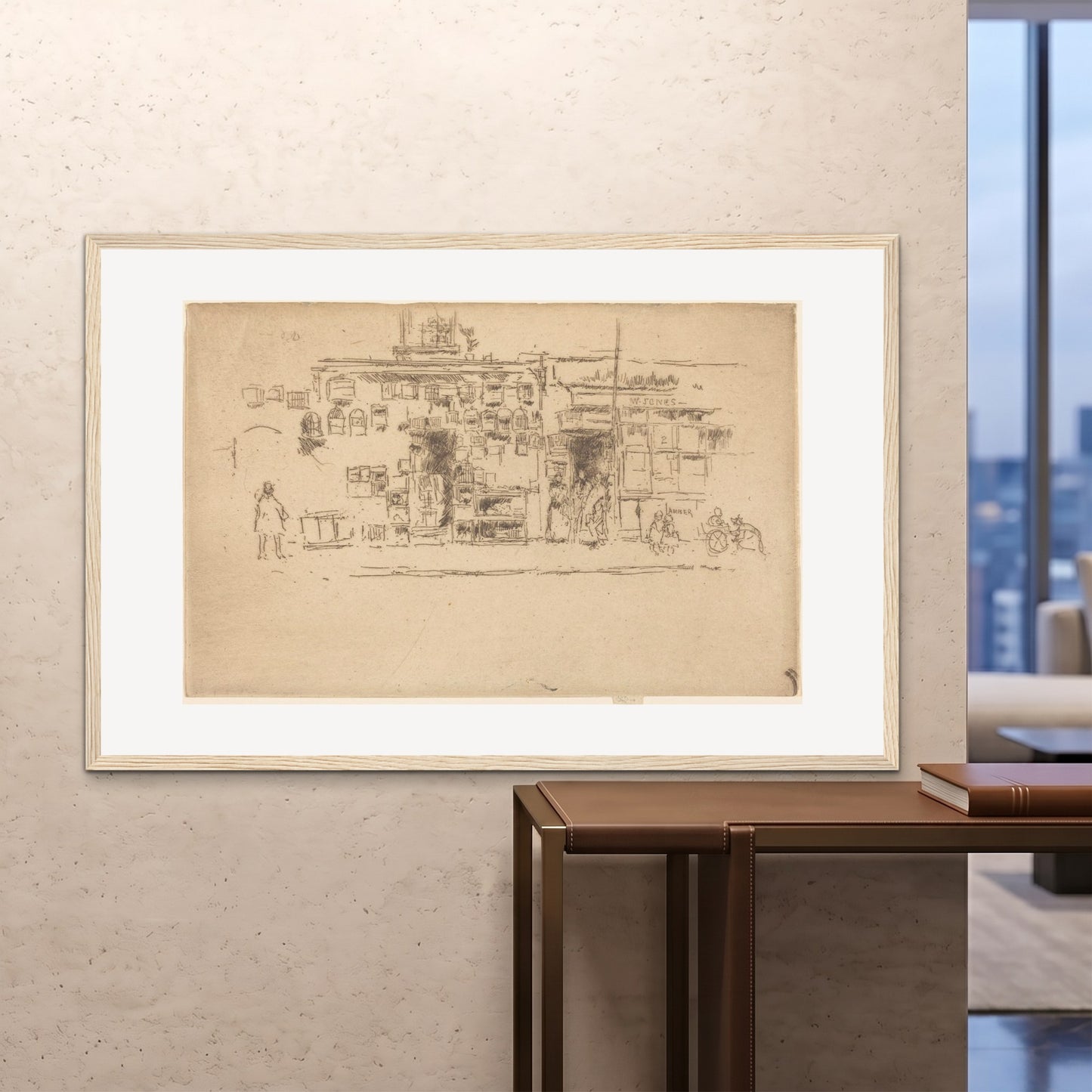 Orlonzo - FRAMED PRINT WOOD 150100cm6040 ROOM