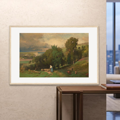 Orlonzo - FRAMED PRINT WOOD 150100cm6040 ROOM