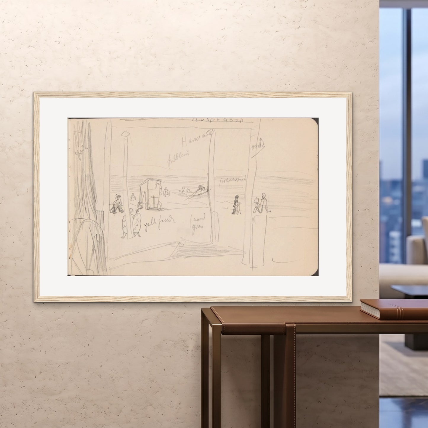 Orlonzo - FRAMED PRINT WOOD 150100cm6040 ROOM