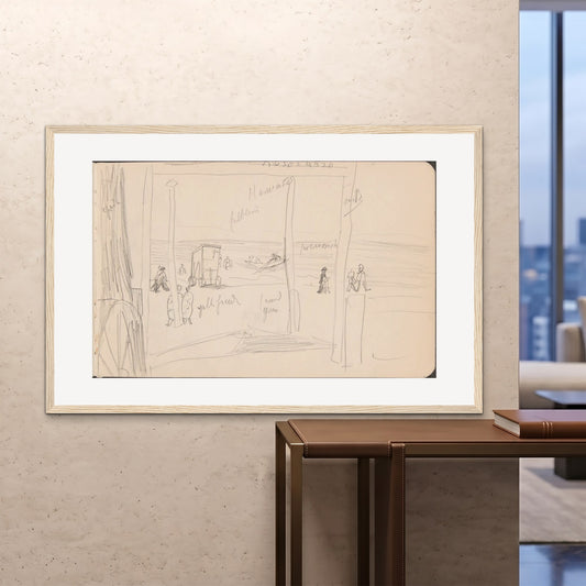 Orlonzo - FRAMED PRINT WOOD 150100cm6040 ROOM