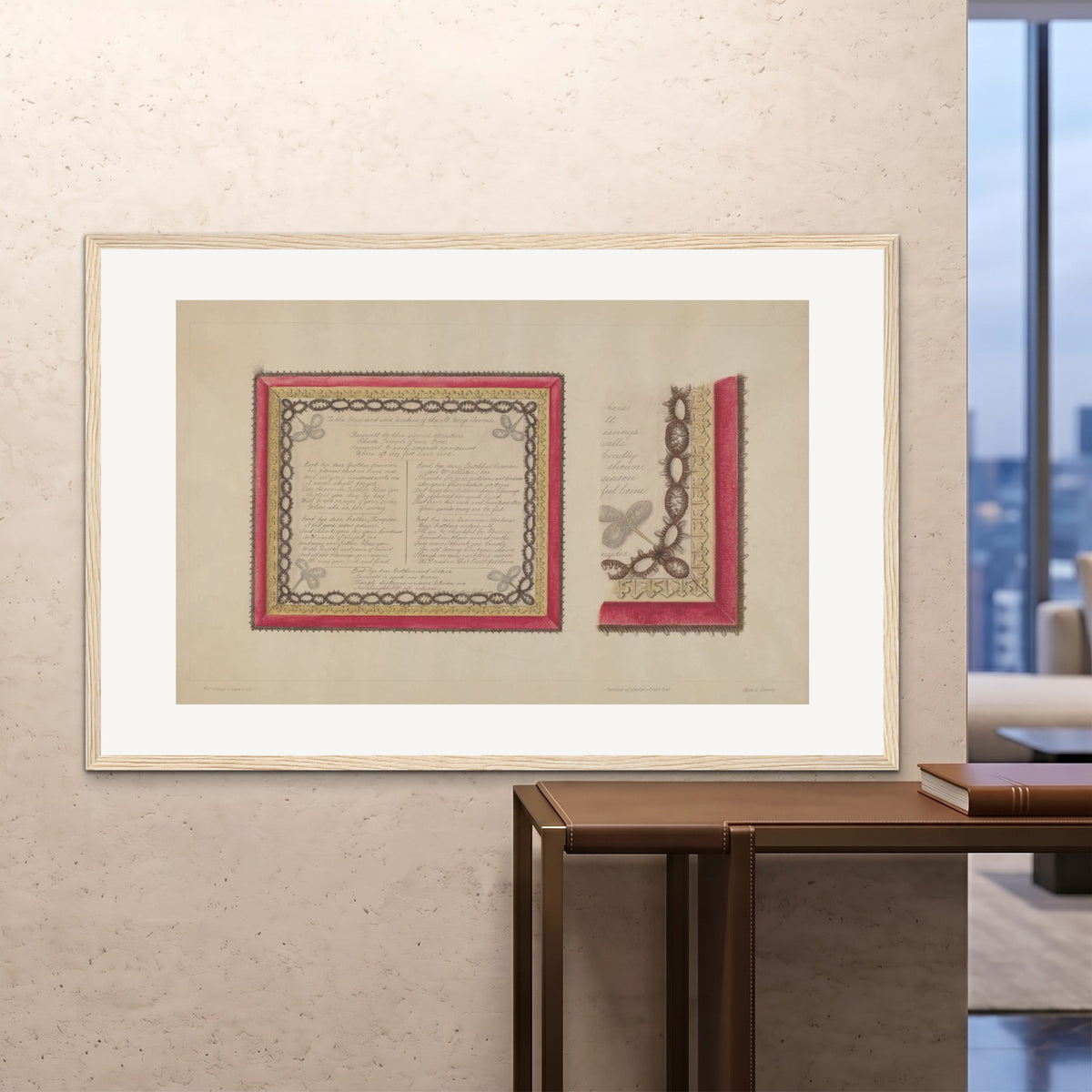 Orlonzo - FRAMED PRINT WOOD 150100cm6040 ROOM