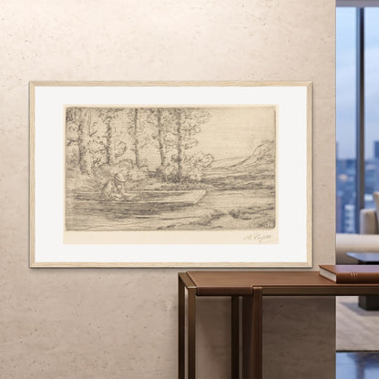 Orlonzo - FRAMED PRINT WOOD 150100cm6040 ROOM