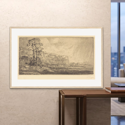 Orlonzo - FRAMED PRINT WOOD 150100cm6040 ROOM
