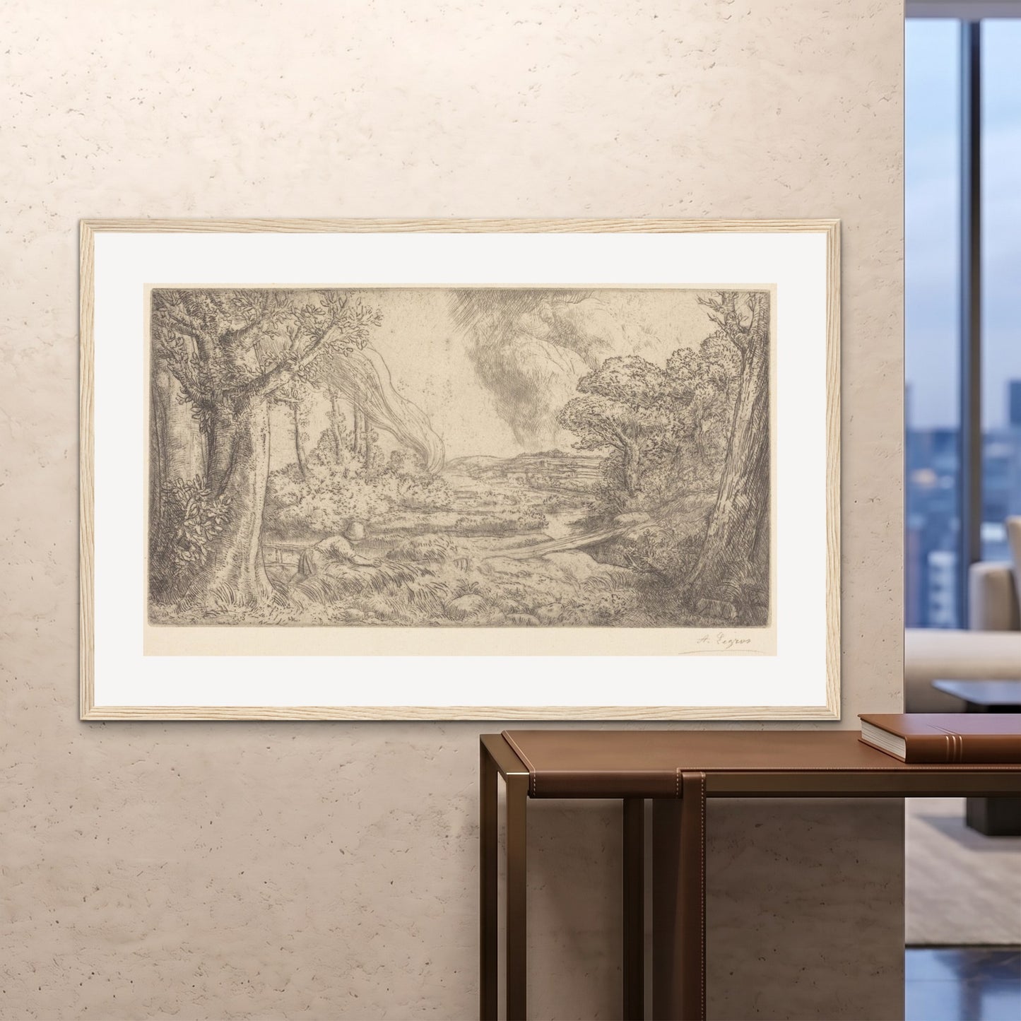 Orlonzo - FRAMED PRINT WOOD 150100cm6040 ROOM