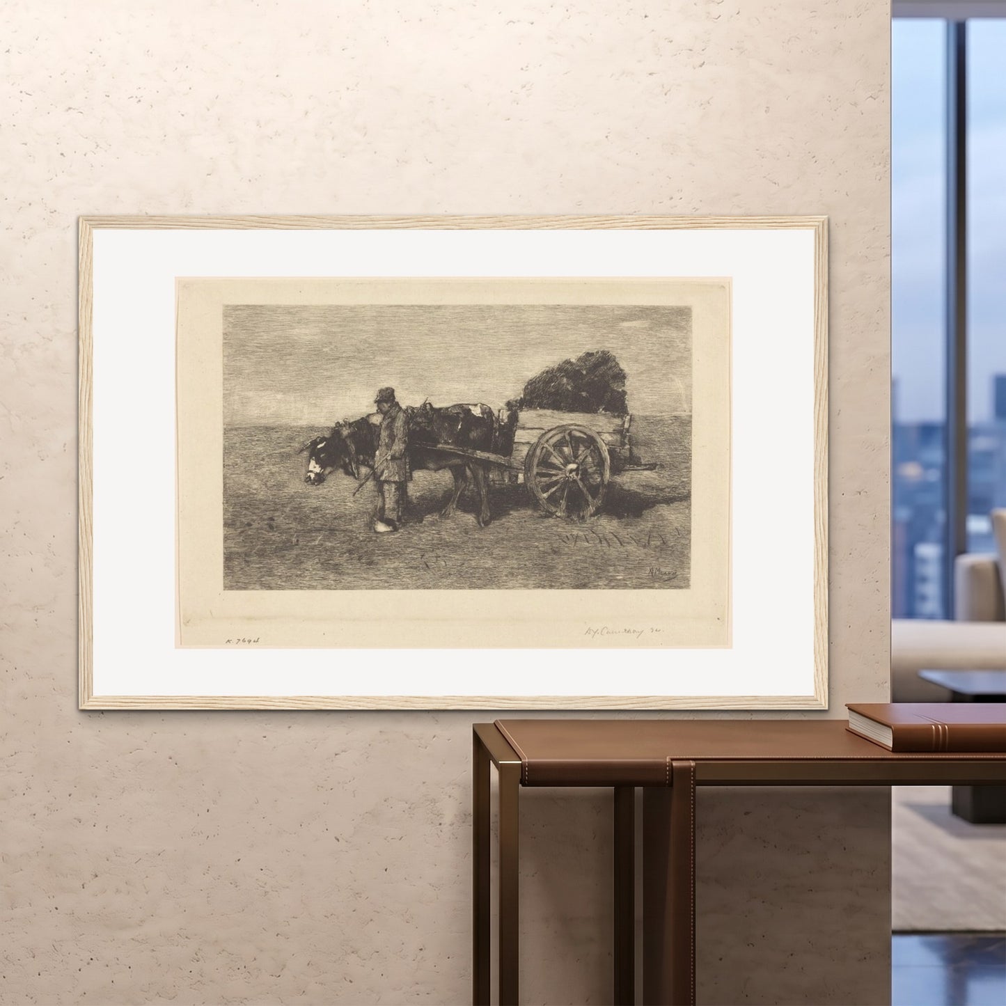 Orlonzo - FRAMED PRINT WOOD 150100cm6040 ROOM