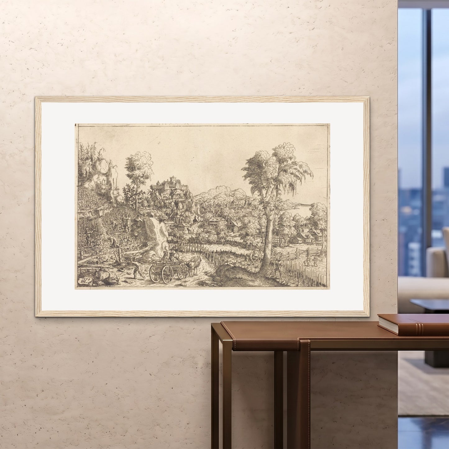 Orlonzo - FRAMED PRINT WOOD 150100cm6040 ROOM