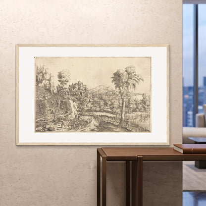 Orlonzo - FRAMED PRINT WOOD 150100cm6040 ROOM