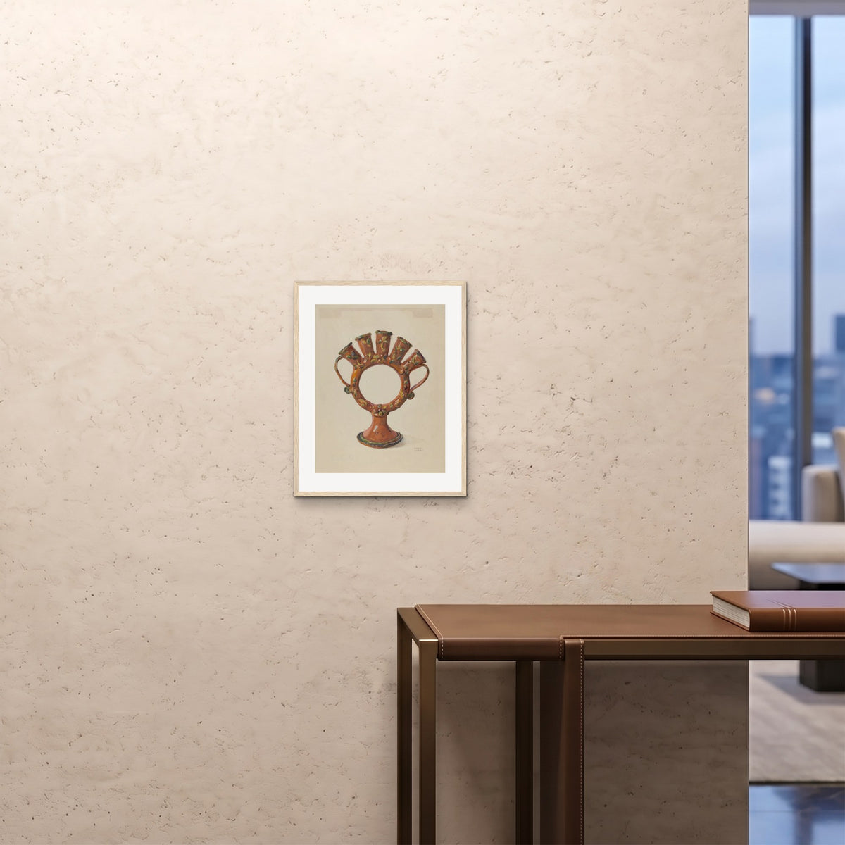 Orlonzo - FRAMED PRINT WOOD 16x2040x50cm ROOM