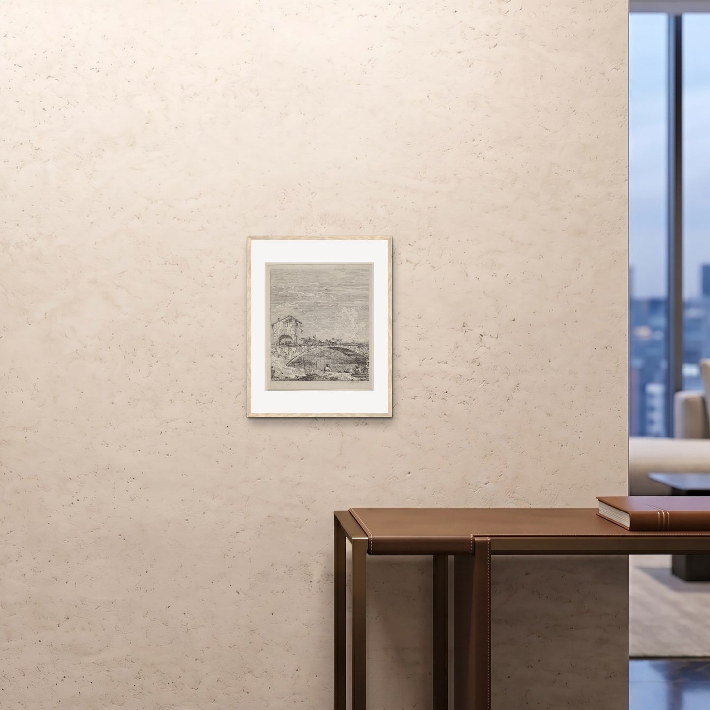Orlonzo - FRAMED PRINT WOOD 16x2040x50cm ROOM