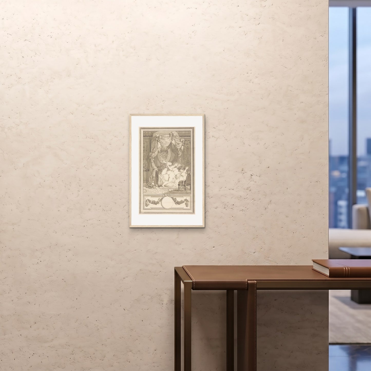 Orlonzo - FRAMED PRINT WOOD 16x2440x60cm ROOM