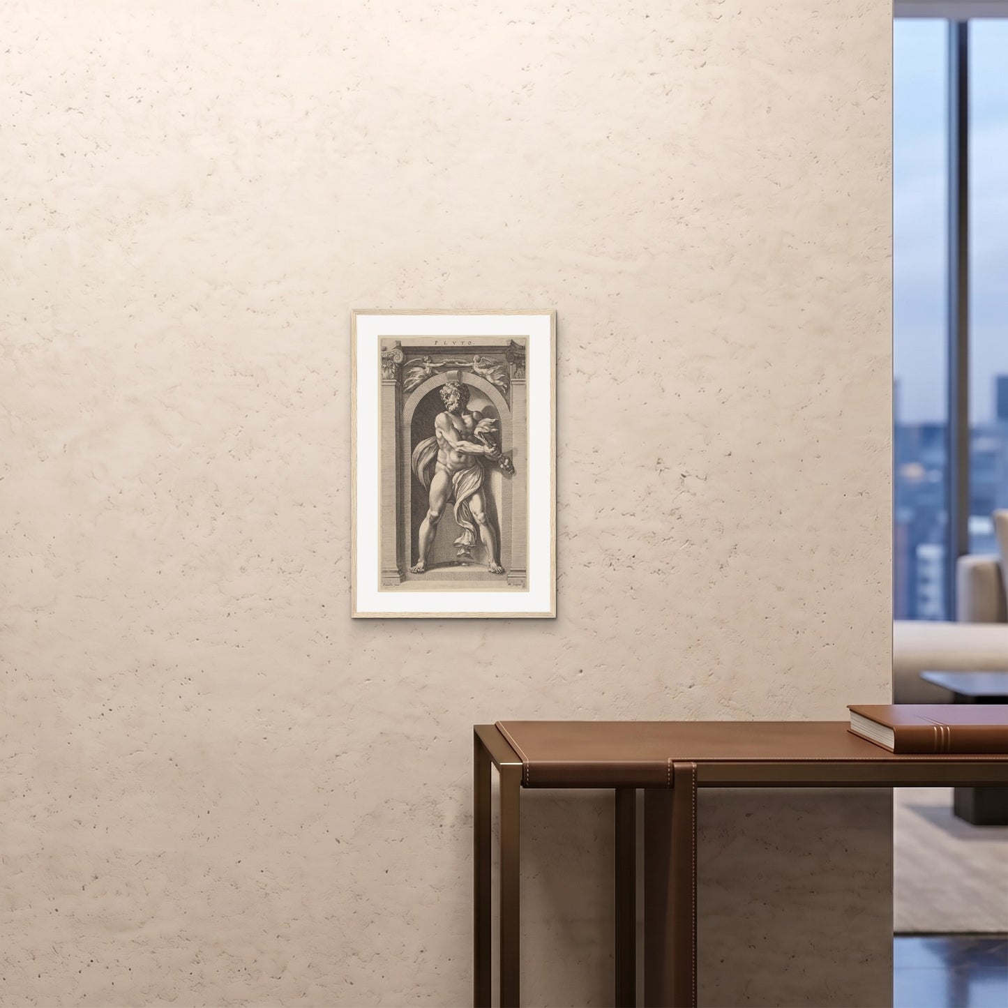 Orlonzo - FRAMED PRINT WOOD 16x2440x60cm ROOM