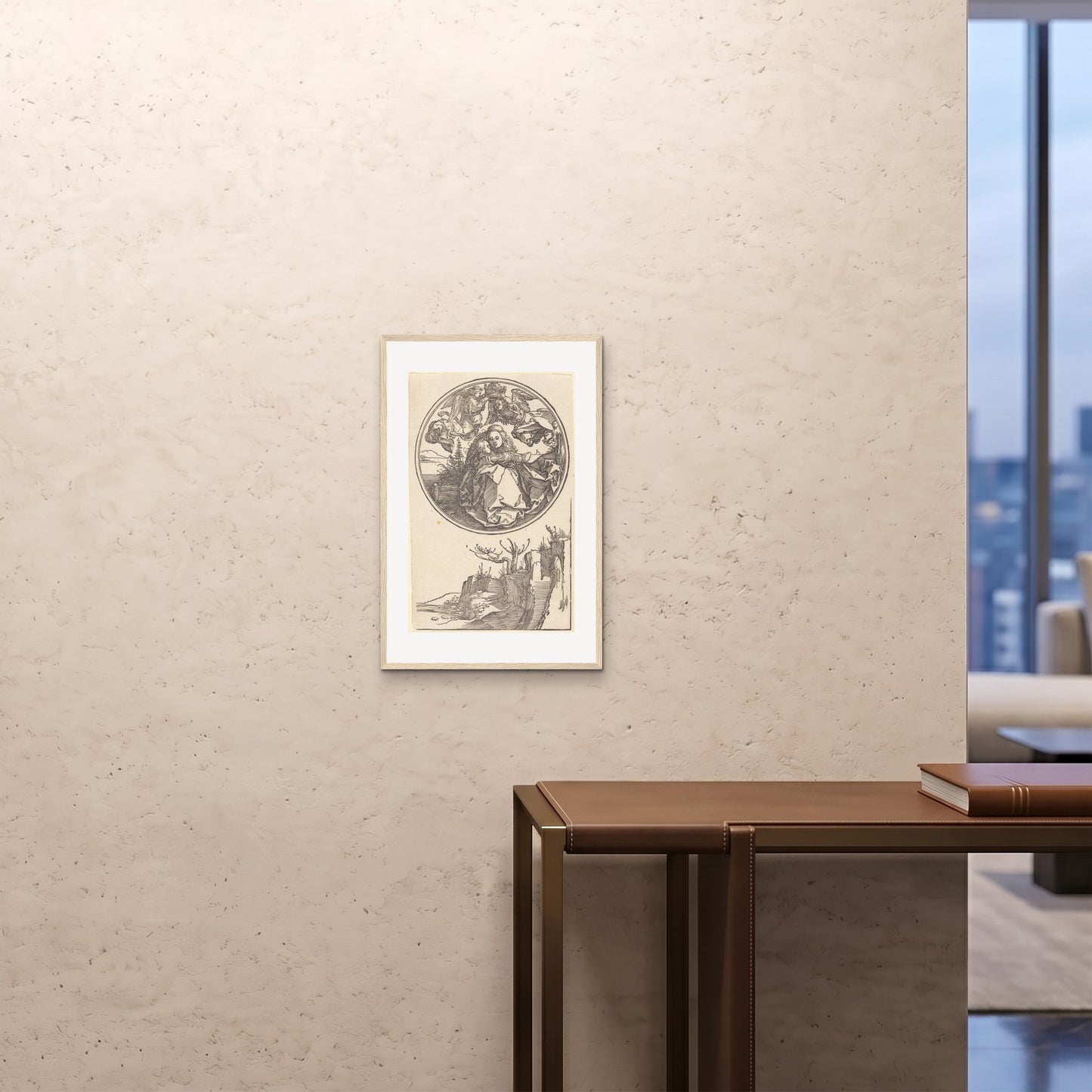 Orlonzo - FRAMED PRINT WOOD 16x2440x60cm ROOM