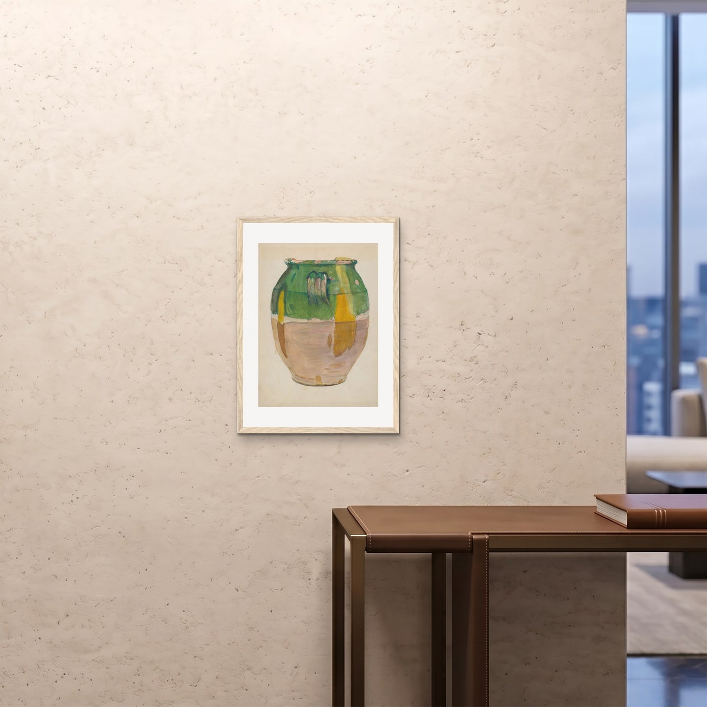 Orlonzo - FRAMED PRINT WOOD 18x2445x60cm ROOM