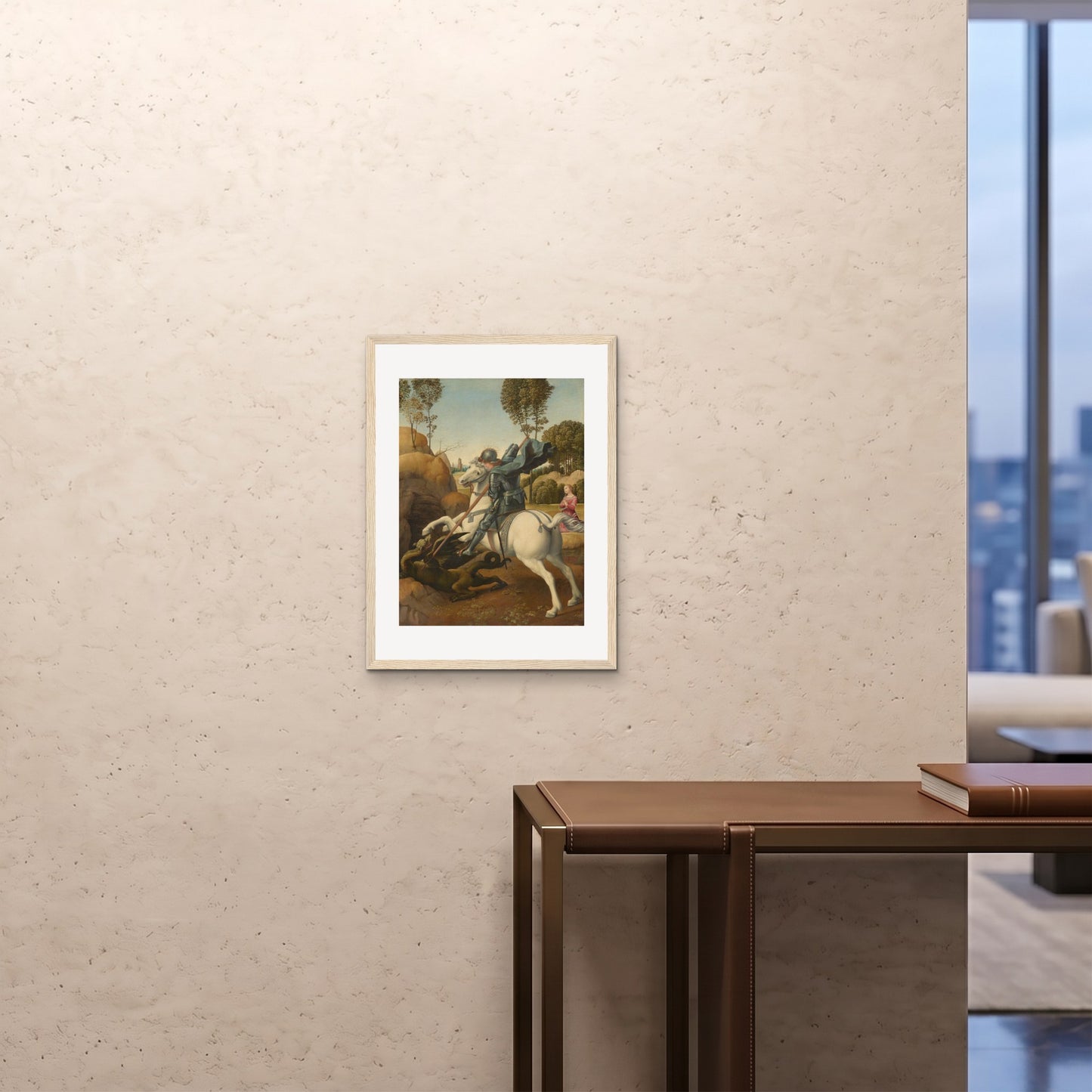 Orlonzo - FRAMED PRINT WOOD 18x2445x60cm ROOM