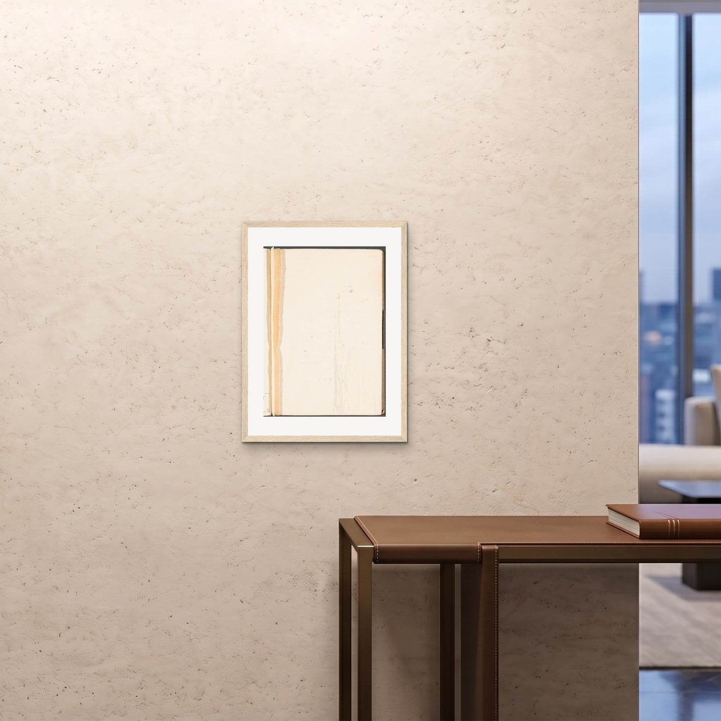 Orlonzo - FRAMED PRINT WOOD 18x2445x60cm ROOM