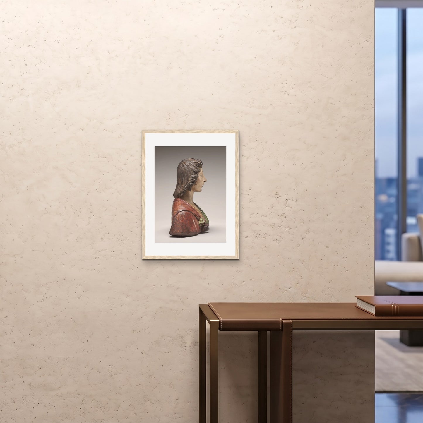 Orlonzo - FRAMED PRINT WOOD 18x2445x60cm ROOM