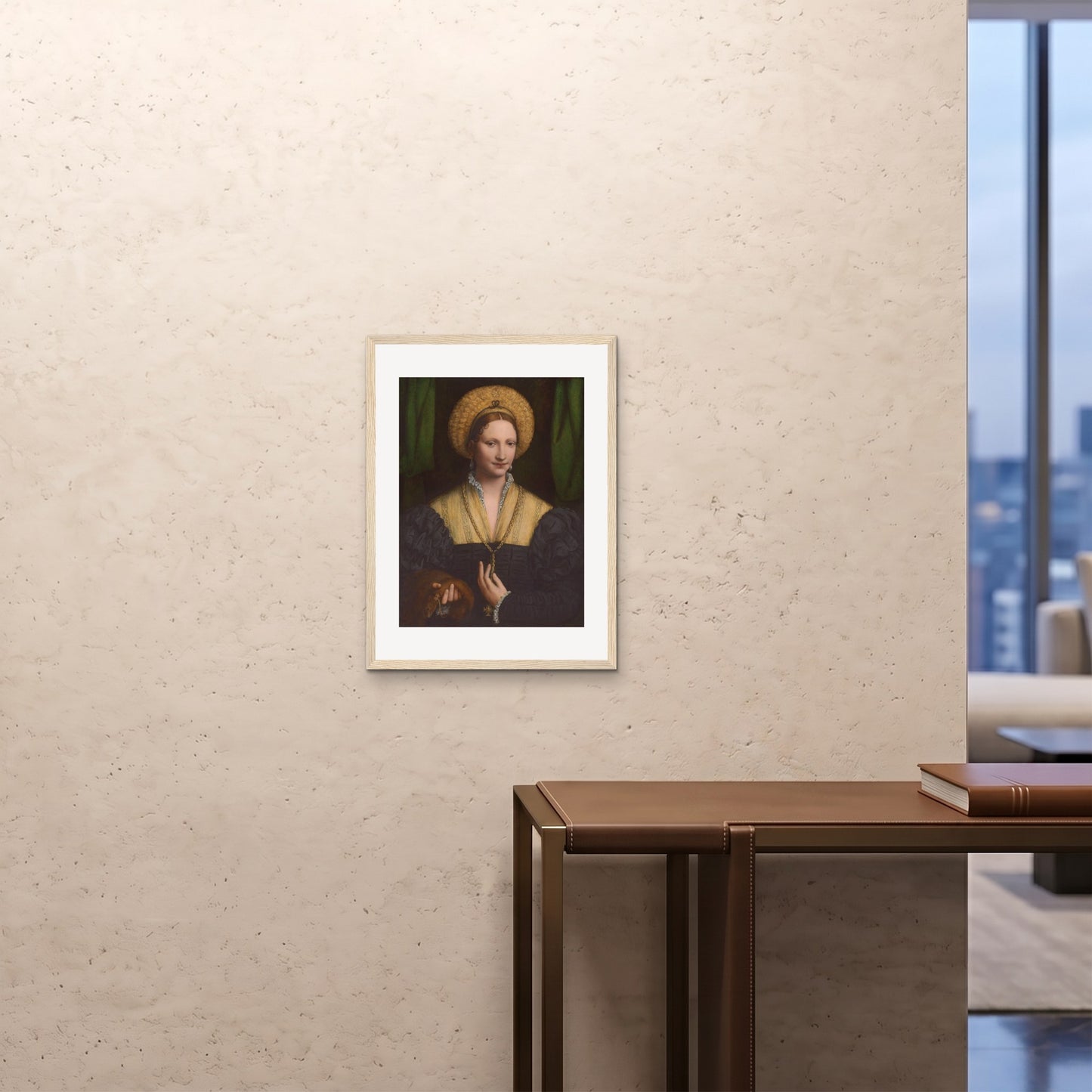 Orlonzo - FRAMED PRINT WOOD 18x2445x60cm ROOM