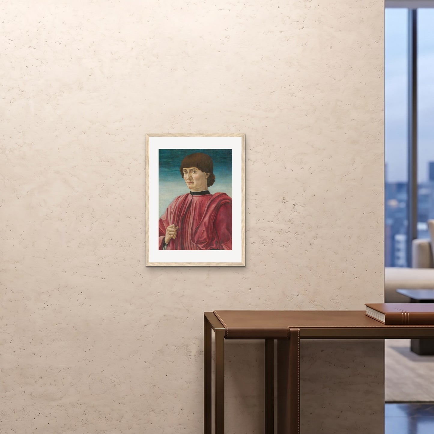 Orlonzo - FRAMED PRINT WOOD 18x2445x60cm ROOM