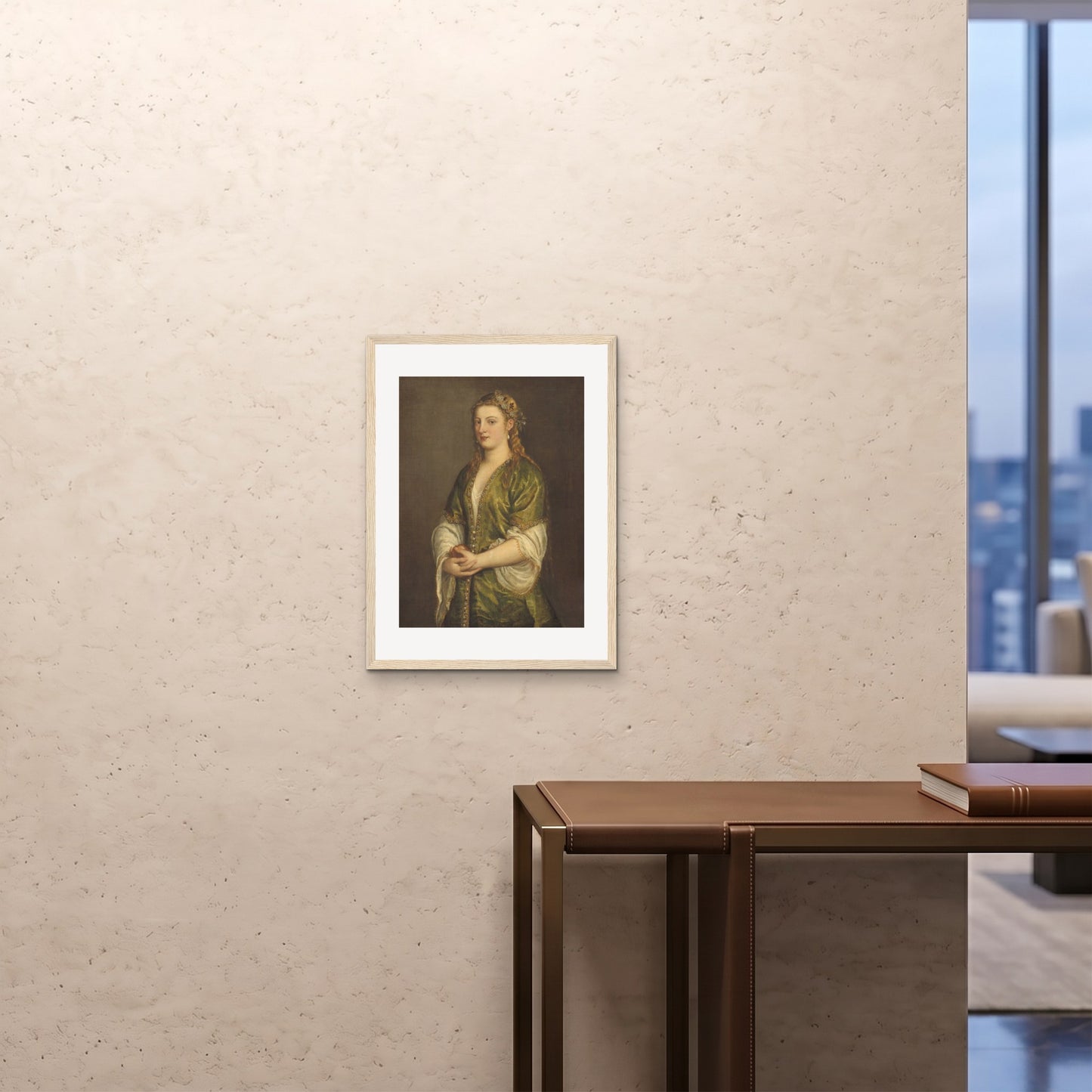 Orlonzo - FRAMED PRINT WOOD 18x2445x60cm ROOM