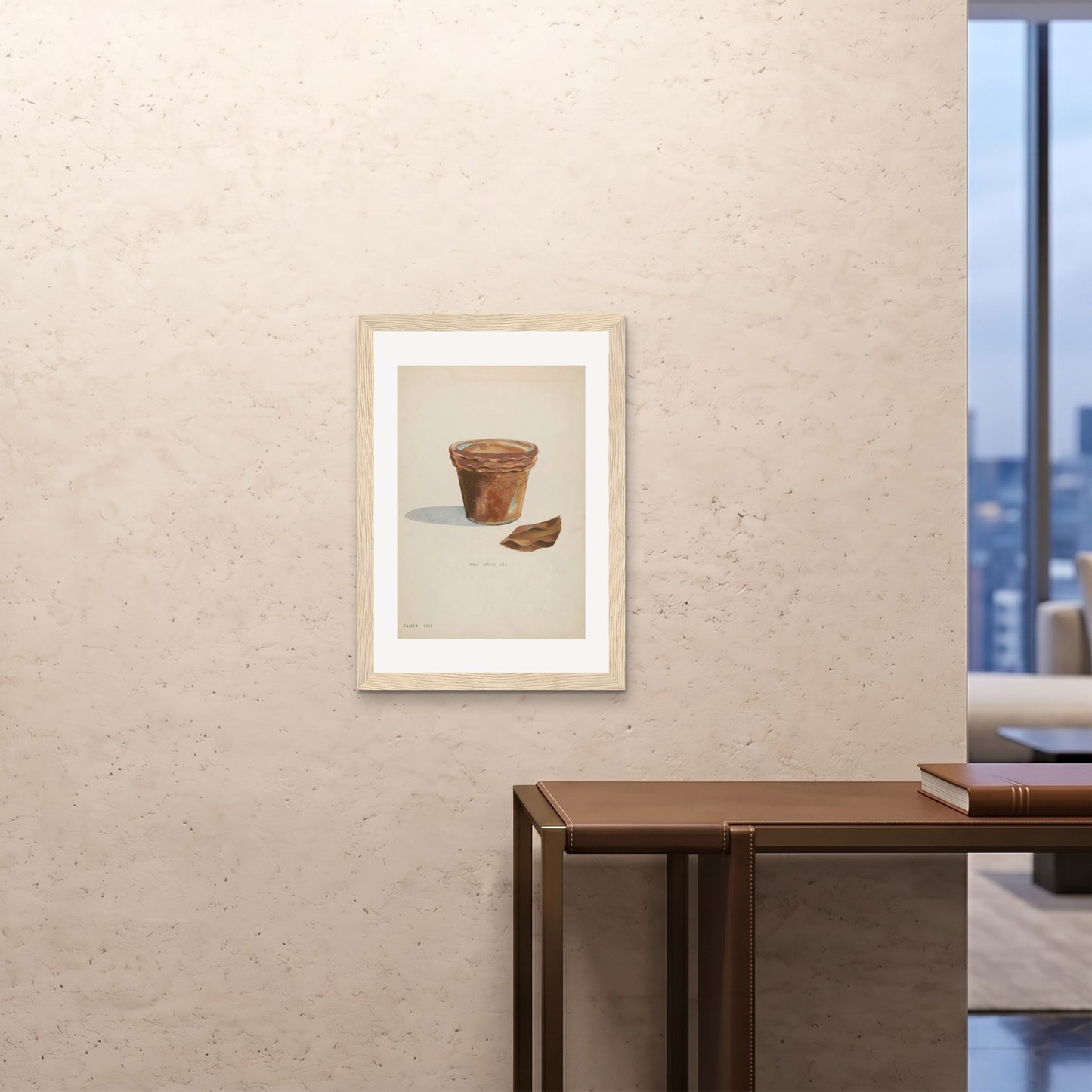 Orlonzo - FRAMED PRINT WOOD 20x2850x70cm ROOM