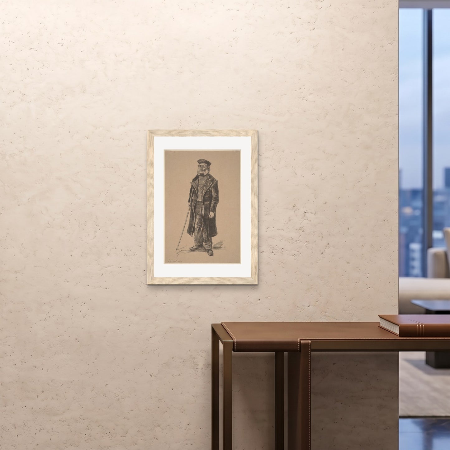 Orlonzo - FRAMED PRINT WOOD 20x2850x70cm ROOM